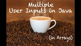 Java Multiple User inputs in Array