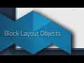 visTABLE tutorial Block Layout Objects