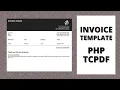 INVOICE EXAMPLE WITH PHP AND TCPDF