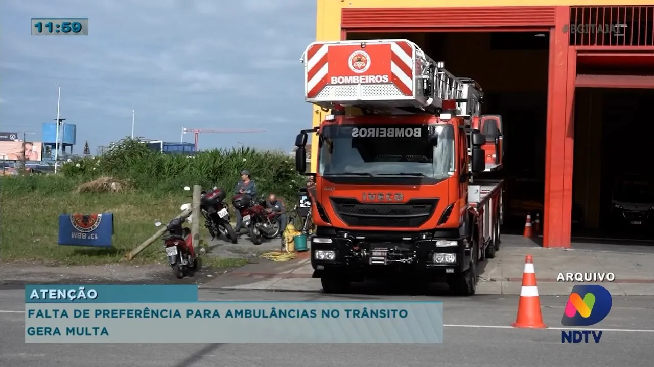 Falta de referência para ambulância no trânsito gera multa, operação da Polícia hoje na região