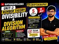 Cryptography Unit-2 Divisibility Division Algorithm in 5 Minutes Number Theory GTU SEM-3