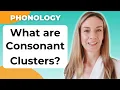 Consonant Clusters - Pronunciation What are consonant clusters