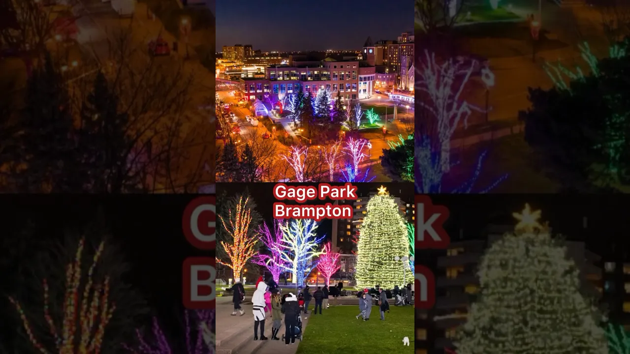 Gage Park, Brampton Christmas 2023 #christmas #canadafamilyvlogs #christmastree #christmasdecoration