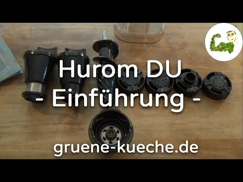 Hurom DU Slow Juicer - Einfu00fchrung und Zubehu00f6r (Teil 1/6)