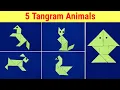 5 tangram animals Tangram activity Tangram animal Tangram Animal Puzzles