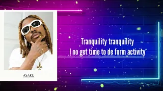 asake 2 30 lyrics