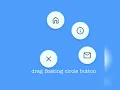 drag floating circle button - css javascript html nodejs