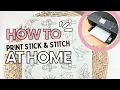 How to Print STICK STITCH Embroidery Patterns YOURSELF at Home - Any Home Printer Works