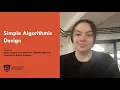 Design Programming Simple Algorithmic Design