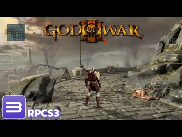 RPCS3 - Gameplay God Of War 3 (PS 3) on Android