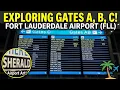 Exploring Gates A B C Fort Lauderdale Airport FLL Terminal Tour Art