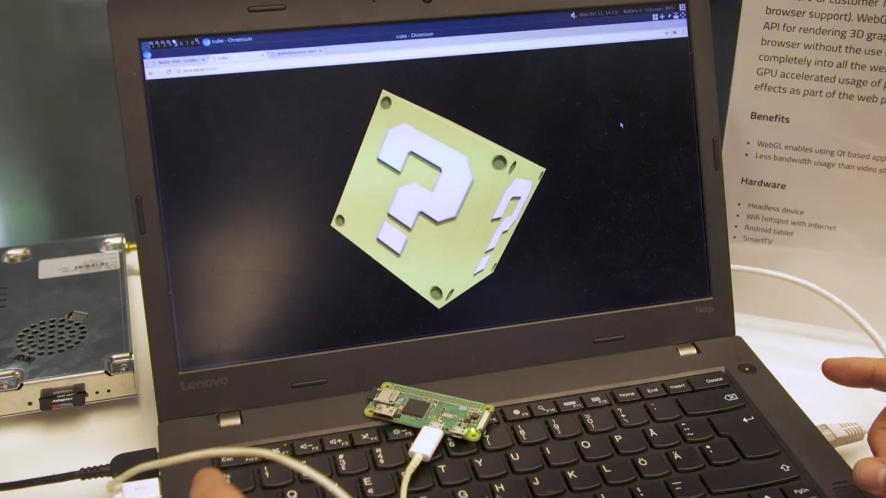 QtWebGL Demo - Remote control and streaming