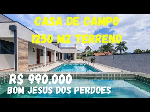 Download MP3 Casa de campo em loteamento aberto com portaria 24 hrs em Bom Jesus dos Perdões/ R$ 990.000 #chácara