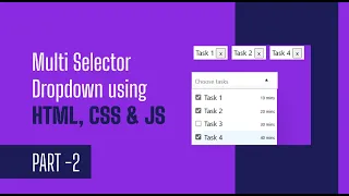 Multi Selector Dropdown in under 10 minutes