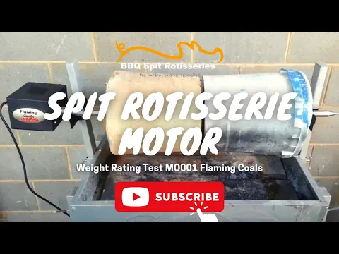 Download MP3 Spit Rotisserie Motor - Weight Rating Test MO001 Flaming Coals