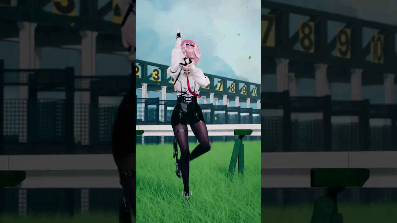 競馬場で #ひみつのおしごと 踊ってみた♪ #shorts