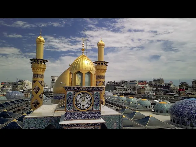 فيديوهات خام جوي (درون)  افقي لحرم ابي الفضل العباس عليه السلام (13) بدون حقوق و بدقة 4k 60p