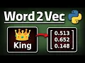 Python Implementation of Word Embedding Word-Vector Representation word2vec Part 2