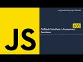 38 Callback Functions Anonymous Functions In Javascript