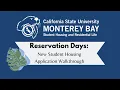 New Student Housing Application Walkthrough