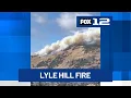 Lyle Hill Fire now burning 1 500 acres in Klickitat County Evacuation orders in effect