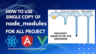 How To Use Single Copy of node - modules to all Projects Angular Reactjs vuejs