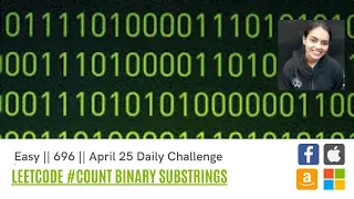 Leetcode 696 Count Binary Substrings Code Explanation Example Walkthrough
