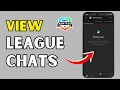 How to View League Chats in ESPN Fantasy Football 2026 ESPN Fantasy Chat