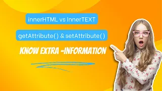 How To Use getAttribute setAttribute Also innerHTML vs innerText Tutorial Learn Javascript