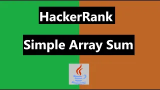 simple array sum hackerrank Solution - java 8 Hackerrank Java realNameHidden