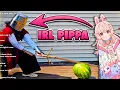 Pippa Slays a Watermelon with Her SWORD IRL