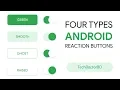 Material Button Design in Android Studio Create Andoid Reaction Button - Easy Way