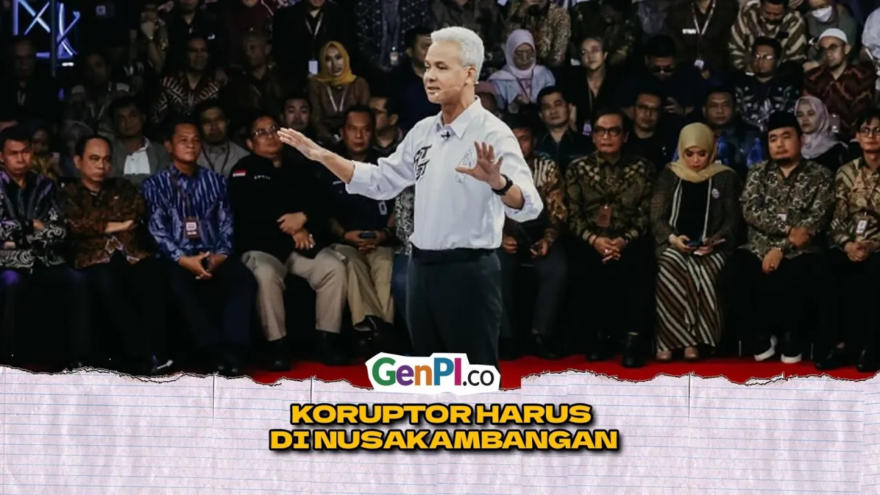 Debat Pilpres, Ganjar Pranowo Seret Koruptor ke Nusakambangan
