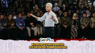 Debat Pilpres, Ganjar Pranowo Seret Koruptor ke Nusakambangan