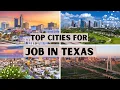 10 Best Cities for Job in Texas - Where you Find Opportunity