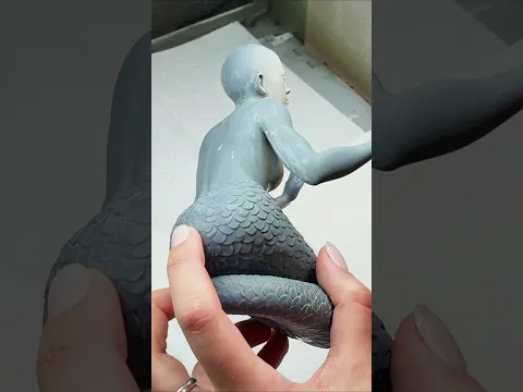 From 3D Print to Painted Mermaid #Shorts