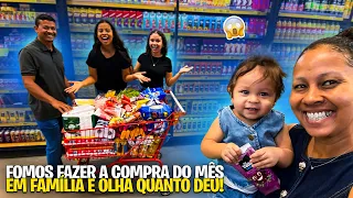 VLOGÃO de COMPRAS em FAMÍLIA no SUPERMERCADO‼️ESSA COMPRA NÃO SAIU COMO ESPERÁVAMOS😨