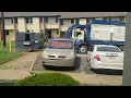 Active Waste Solutions Heil Slamming Dumpsters On a Humid Overcast Friday Morning