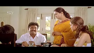komal comes to deepika padukones home comedy scene aishwarya kannada movie