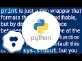 The difference between sys stdout write and print
