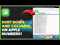 How To Sort Data In Numbers In Mac Ascending Descending Custom Sort