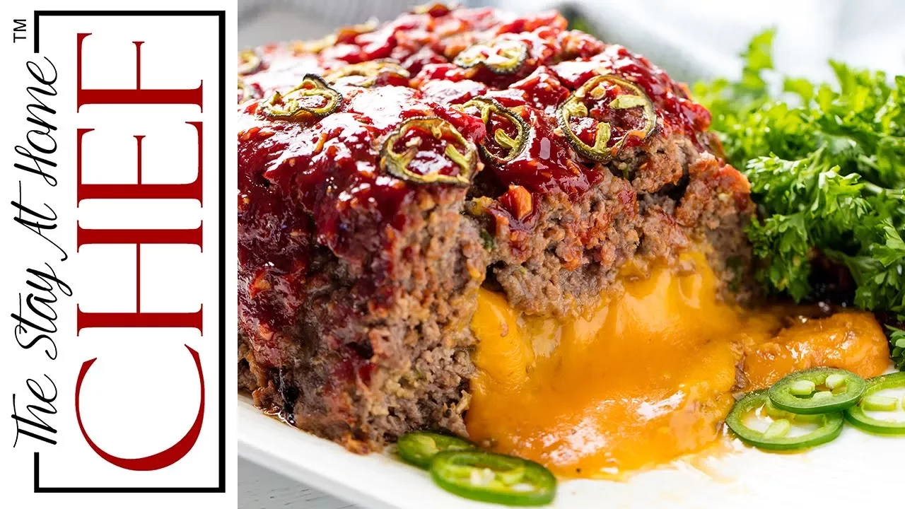 How to Make Jalapeno Cheddar Stuffed Meatloaf    The Stay At Home Chef