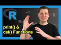 R print cat Functions Examples Return Character String Data Frame Numeric Value to RStudio