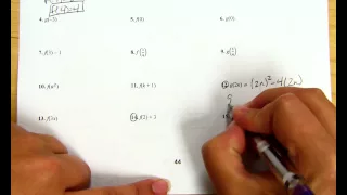 Evaluate Functions using Function Notation
