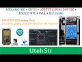 ARDUINO IDE ESP32 TFT LCD Touchscreen ILI9341 DS3231 RTC LVGL EEZ Studio Analog Clock