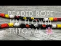Beaded rope flower tutorial