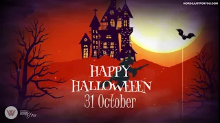 Happy Halloween Witch Gif for Whatsapp Facebook Twitter Instagram with Sound