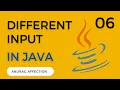 Different Types of Input in Java Decimal Integer and String