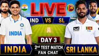 🔴India vs Sri lanka 2nd Test Day 3 | Live Cricket Match Today | IND vs SL 2nd Test Day 3 #livescore