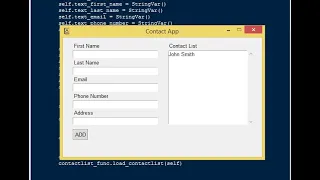 Simple Contact Management System with SQLite in Python